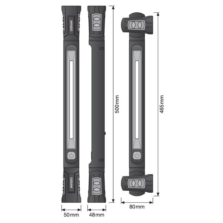 Osram - LED dæmpbar genopladelig arbejdslampe LEDINSPECT UTILITY1000 LED/19W/7,4V 2600 mAh