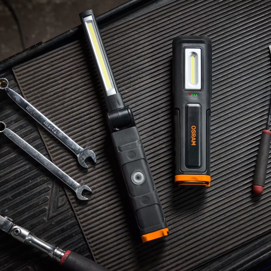 Osram - Dæmpbar genopladelig LED-inspektionslygte LEDINSPECT WIRE-FREE SLIM 600 LED/5W/3,7V IP54 2600 mAh