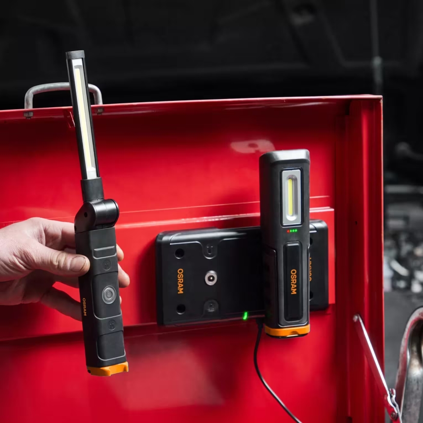 Osram - Dæmpbar genopladelig LED-inspektionslygte LEDINSPECT WIRE-FREE SLIM 600 LED/5W/3,7V IP54 2600 mAh