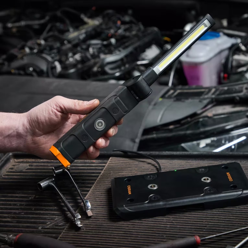 Osram - LED dæmpbar genopladelig inspektionslampe LEDINSPECT WIRE-FREE SLIM 600 LED/5W/3,7V IP54