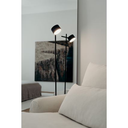 Osram - Dæmpbar gulvlampe med touch DECOR KYOTO LED/12W/230V CRI 90, sort