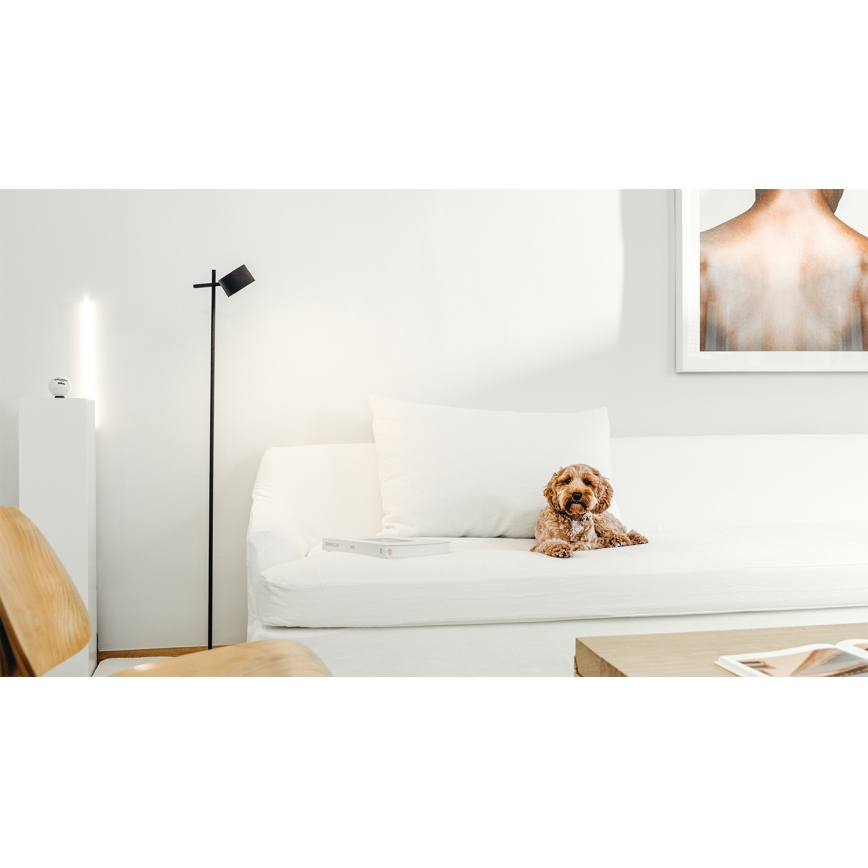 Osram - Dæmpbar gulvlampe med touch DECOR KYOTO LED/12W/230V CRI 90, sort
