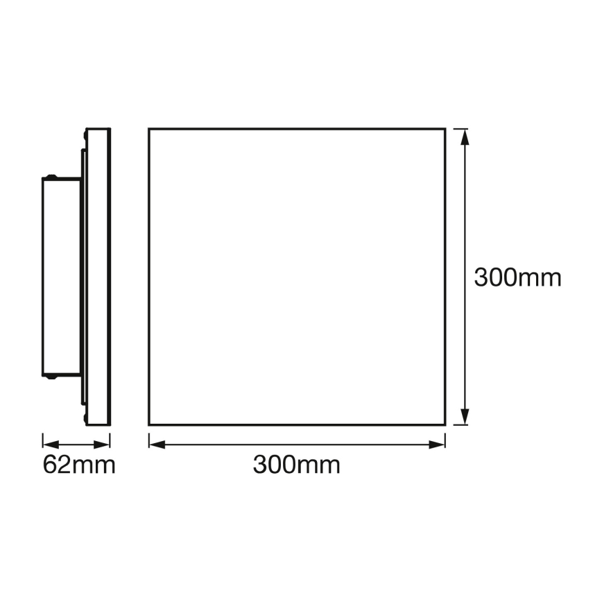 Osram - LED Dæmpbar loftlampe SMART+ FRAMELESS LED/20W/230V 3000-6500K 30x30 cm Wi-Fi