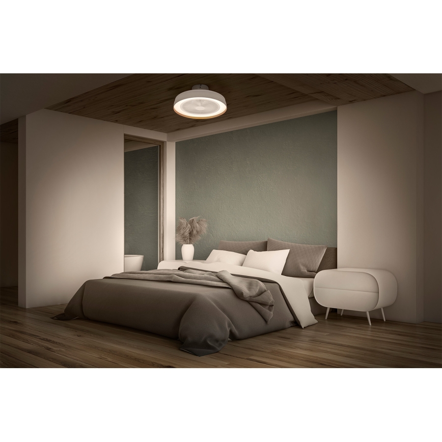 Osram - LED dæmpbar loftlampe med loftsventilator LED/49W/230V 2700-6500K hvid/guld + fjernbetjening