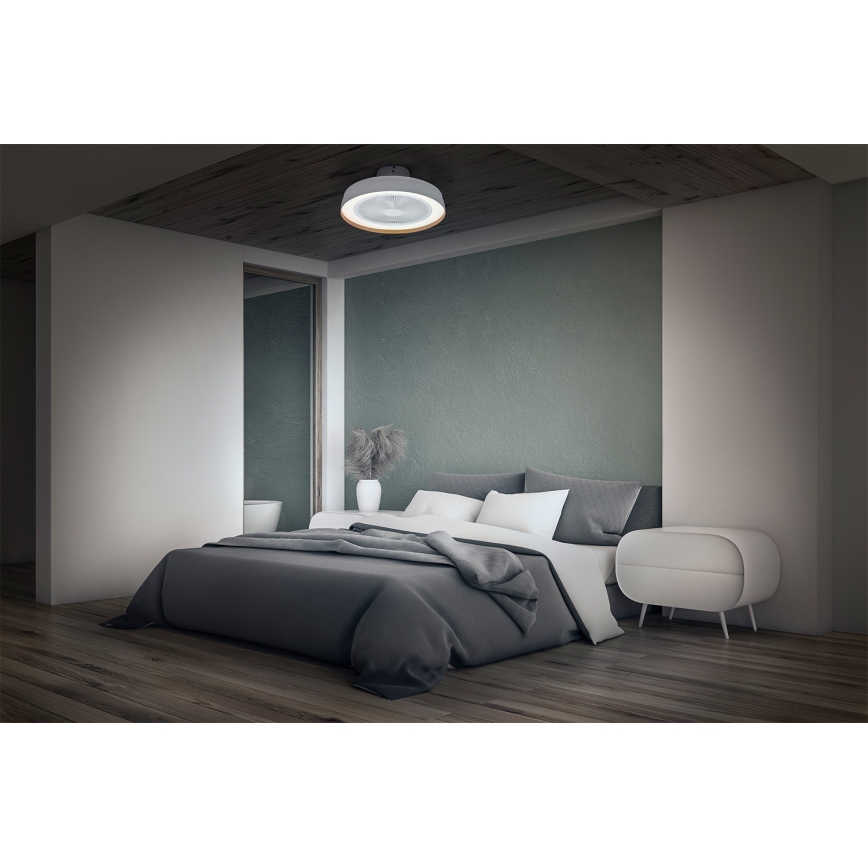 Osram - LED dæmpbar loftlampe med loftsventilator LED/49W/230V 2700-6500K hvid/guld + fjernbetjening