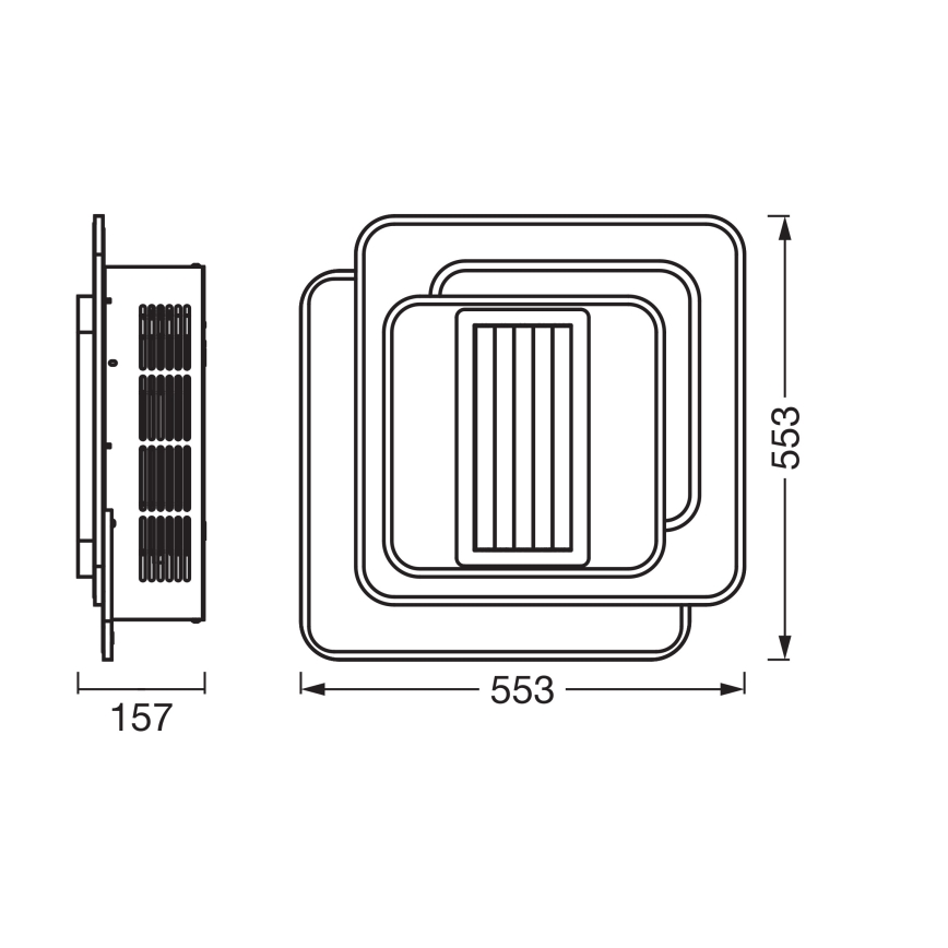Osram - LED dæmpbar loftlampe med ventilator LED/55W/230V 3000-6500K hvid + fjernbetjening