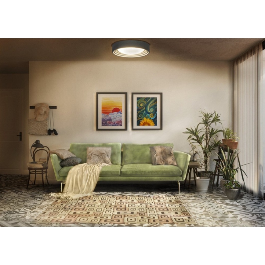 Osram - Dæmpbar LED-loftlampe ORBIS CONCRETE LED/24,5W/230V Ø 50 cm grå/beton