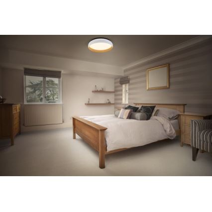 Osram - Dæmpbar LED-loftlampe ORBIS LIVIA LED/16W/230V Ø 30 cm hvid/brun