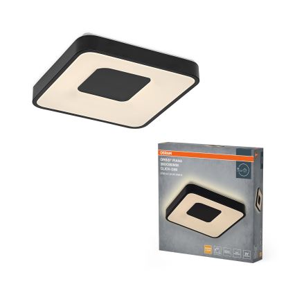 Osram - Dæmpbar LED-loftlampe ORBIS PIANA LED/24W/230V 38x38 cm sort