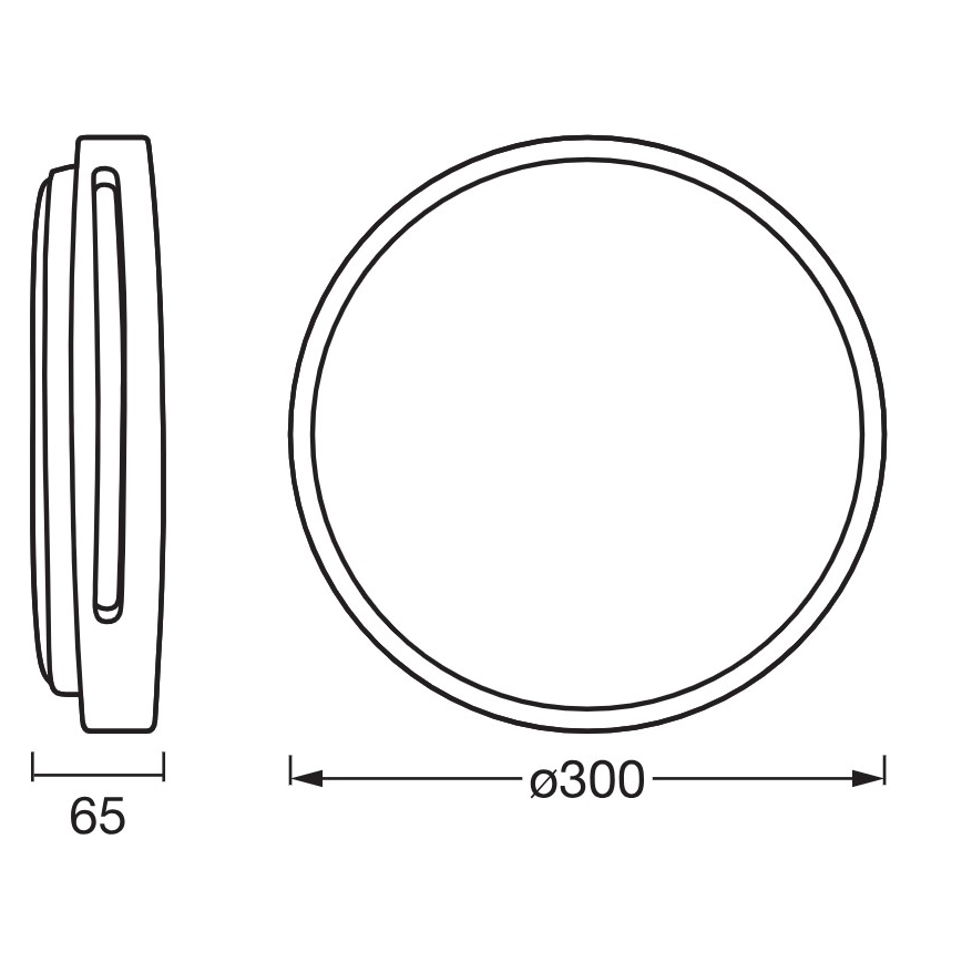 Osram - Dæmpbar LED-loftlampe ORBIS WOODBURRY LED/16W/230V Ø 30 cm