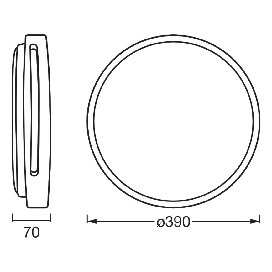 Osram - Dæmpbar LED-loftlampe ORBIS WOODBURRY LED/24W/230V Ø 39 cm beige