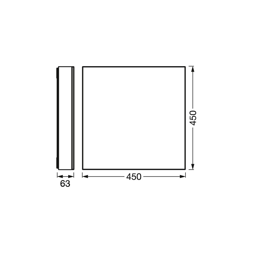 Osram - LED-dæmpbar loftlampe SMART+ FRAMELESS LED/24,5W/230V 3000-6500K 45x45 cm Wi-Fi