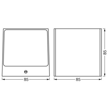 Osram - LED RGBW Dæmpbar udendørs vægarmatur SMART+ BRICK LED/14W/230V IP44 Wi-Fi