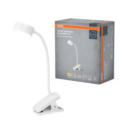 Osram - LED dæmpbar bordlampe med klemme OFFICE LINE LED/4,8W/230V 3000/4000/6500K hvid