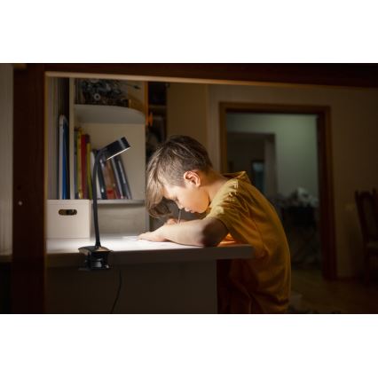 Osram - LED dæmpbar bordlampe med klemme OFFICE LINE LED/4,8W/230V 3000/4000/6500K sort