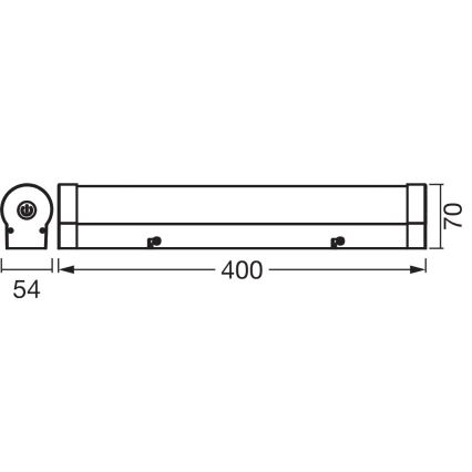 Osram - LED dæmpbar spejlbelysning til badeværelset ORBIS TUBE LED/9W/230V 3000/4000K 40 cm IP44 brun