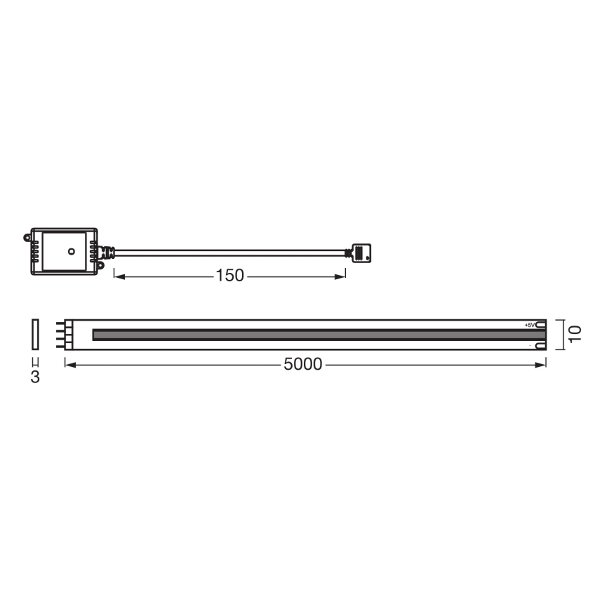 Osram - Dæmpbar LED-strip SMART+ COB 5m LED/18W/230V 2700-6500K Wi-Fi