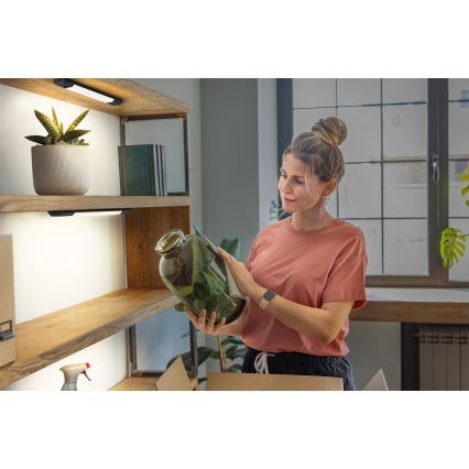 Osram - LED dæmpbar underskabslampe med bevægelsessensor LINEAR EDGE LED/4W/230V 3000/4000/6500K 30 cm sort