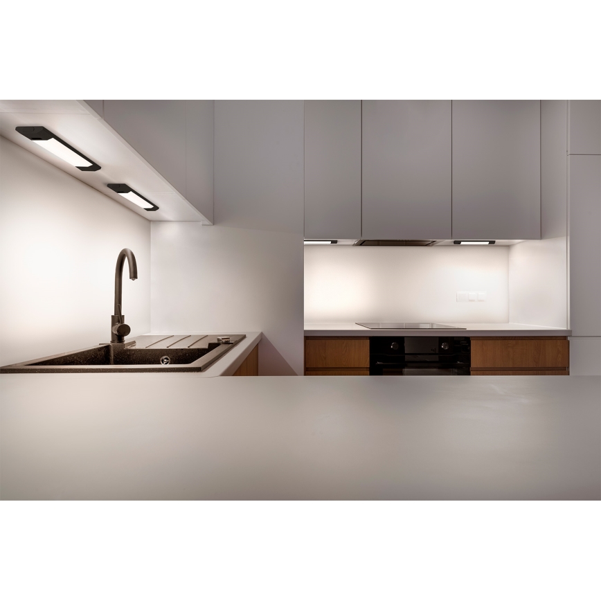 Osram - LED dæmpbar underskabslampe med bevægelsessensor LINEAR EDGE LED/4W/230V 3000/4000/6500K 30 cm sort