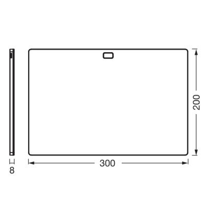 Osram - Dæmpbar LED-underskabslampe med bevægelsessensor UNDERCABINET LED/7,5W/230V 3000/4000/6500K 20x30 cm hvid