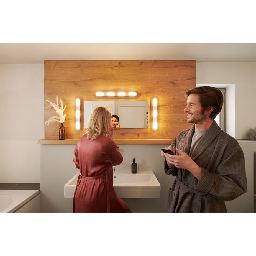 Osram - Dæmpbar badeværelses væglampe SMART+ DUPLO LED/24W/230V 3000-6500K IP44 Wi-Fi