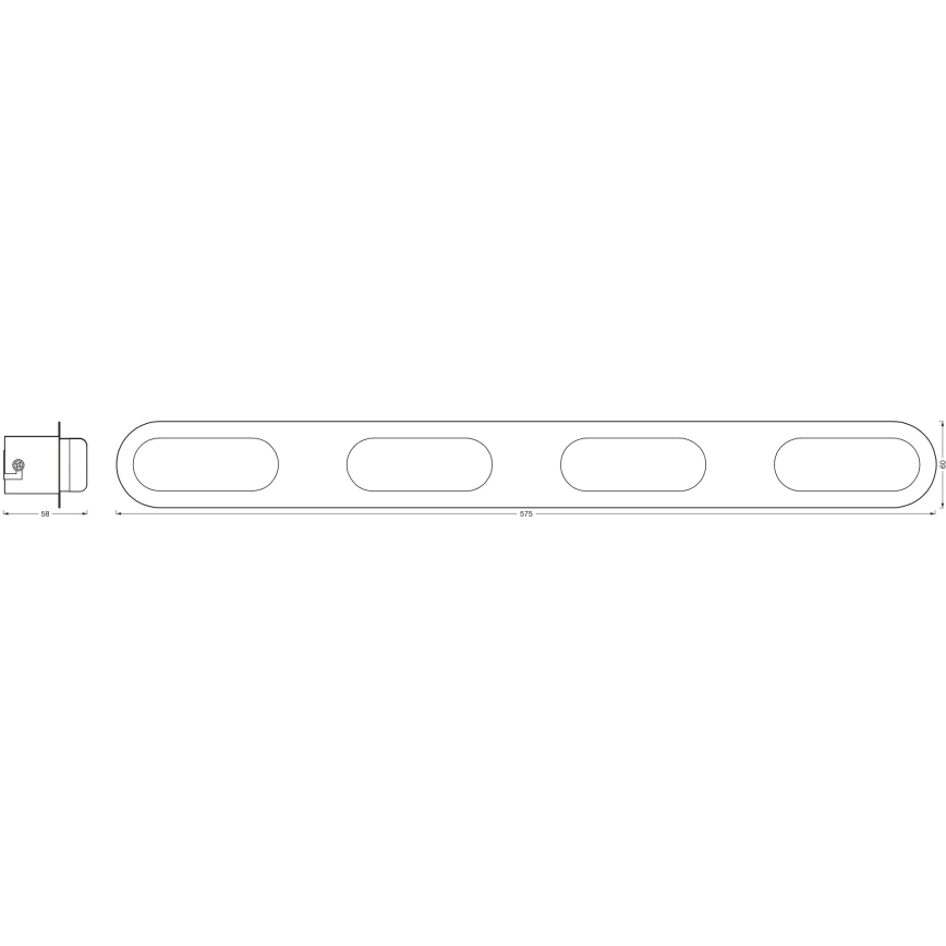 Osram - Dæmpbar badeværelses væglampe SMART+ DUPLO LED/24W/230V 3000-6500K IP44 Wi-Fi