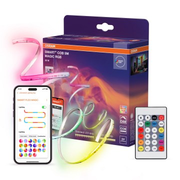 Osram - dæmpbar RGB LED-lyslist SMART+ MAGIC 5m LED/35W/230V Wi-Fi + fjernbetjening