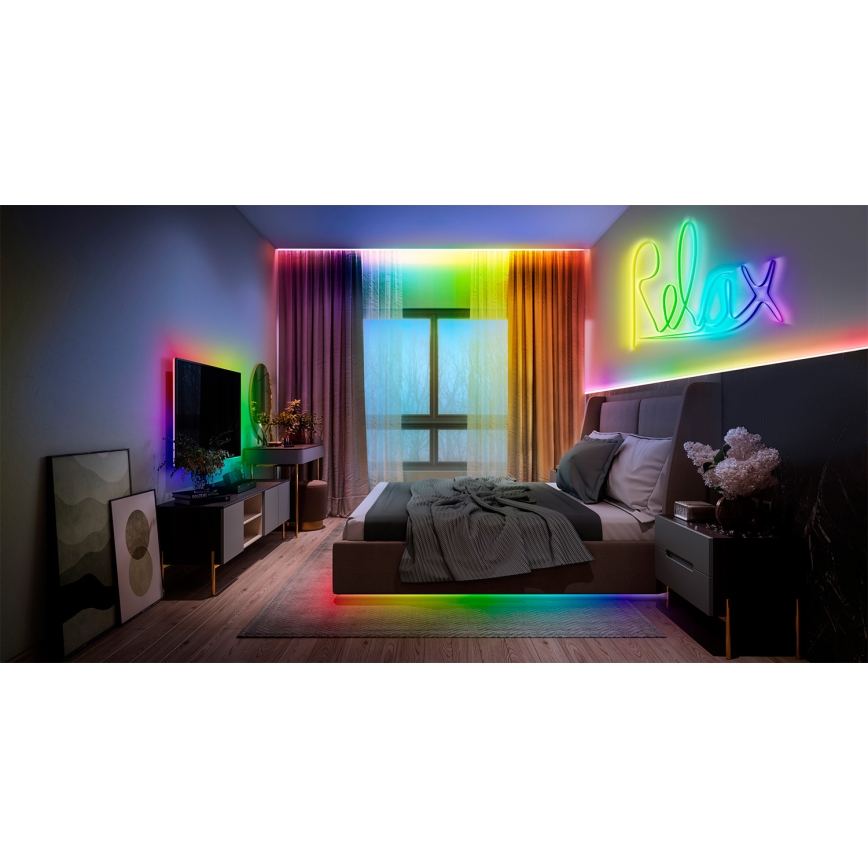 Osram - LED RGB dæmpbart LED-lysbånd SMART+ MAGIC 3m LED/22W/230V Wi-Fi + fjernbetjening