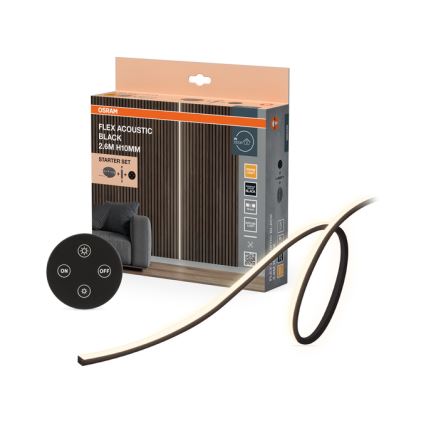 Osram - Dæmpbar LED-stribe FLEX ACOUSTIC 2,6m LED/29W/230V + fjernbetjening