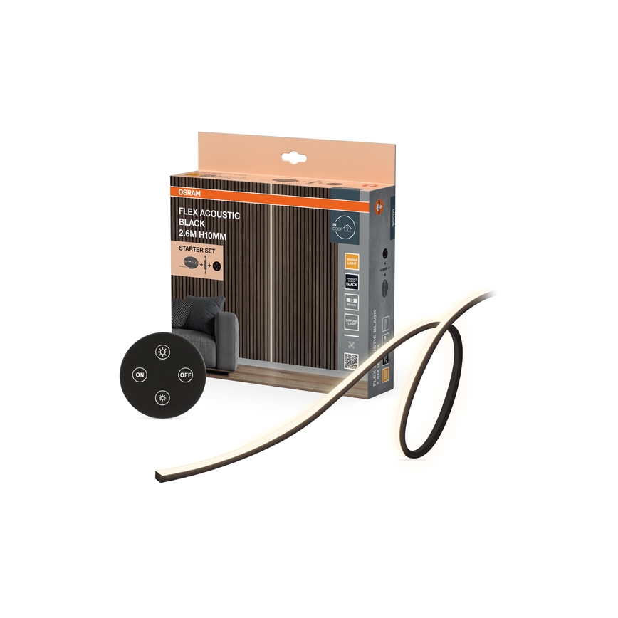 Osram - Dæmpbar LED-stribe FLEX ACOUSTIC 2,6m LED/29W/230V + fjernbetjening