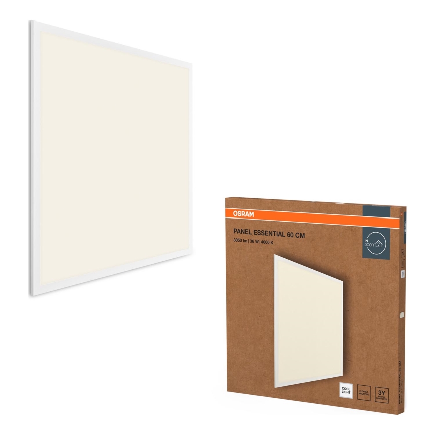Osram - ESSENTIAL LED indbygningspanel 36W 230V 4000K 60x60 cm