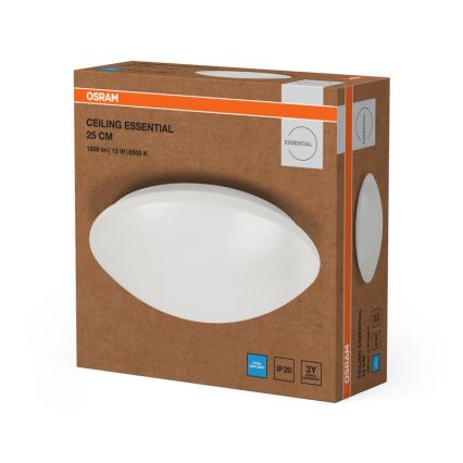 Osram - ESSENTIAL LED-loftlampe, 13 W, 230 V, 6500 K, Ø 25 cm