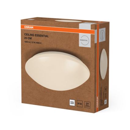 Osram - ESSENTIAL LED loftlampe 13W/230V 4000K Ø 25 cm