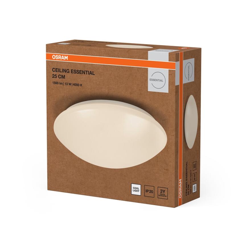 Osram - ESSENTIAL LED loftlampe 13W/230V 4000K Ø 25 cm