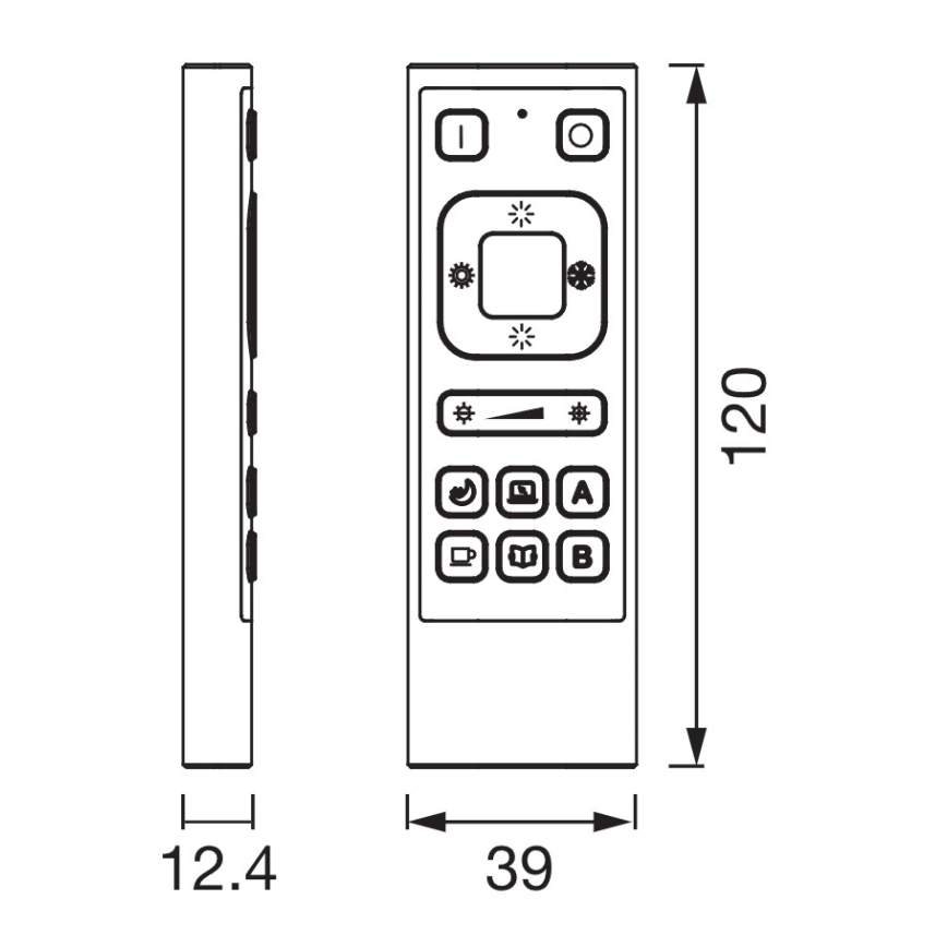Osram - Fjernbetjening SMART+ 3,7V Wi-Fi 600 mAh