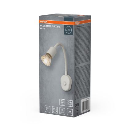 Osram - Fleksibel væglampe PLUG TUBE FLEX 1xGU10/5W/230V hvid