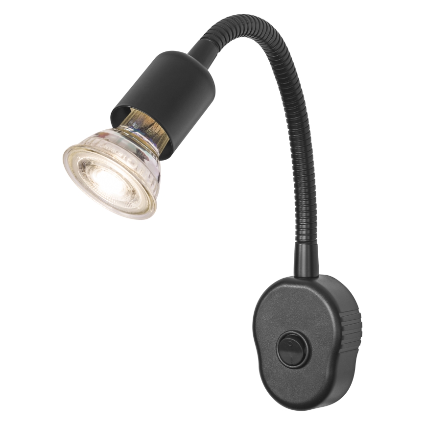 Osram - Fleksibel væglampe PLUG TUBE FLEX 1xGU10/5W/230V sort