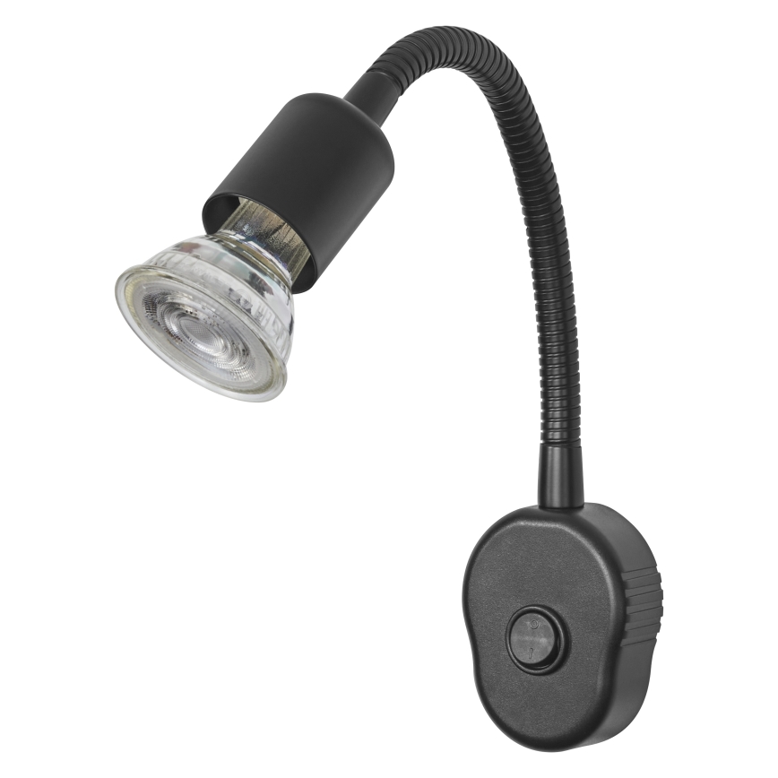Osram - Fleksibel væglampe PLUG TUBE FLEX 1xGU10/5W/230V sort