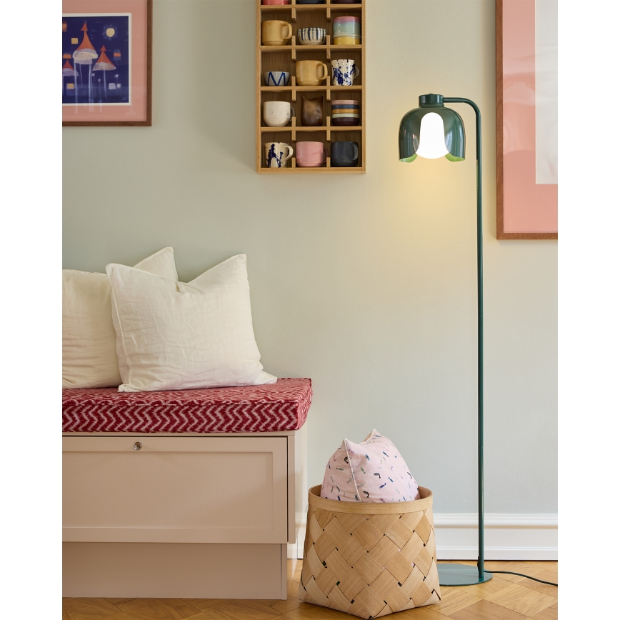Osram - Gulvlampe DECOR COROLLE 1xE27/15W/230V grøn