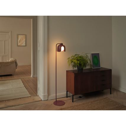 Osram - Gulvlampe DECOR COROLLE 1xE27/15W/230V rød
