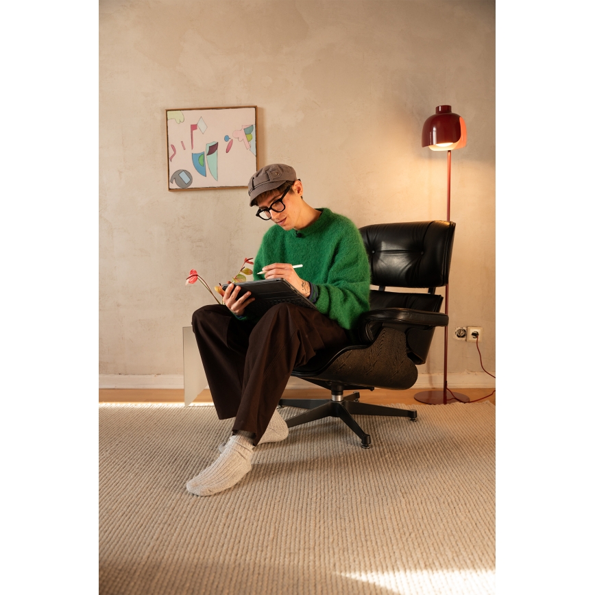 Osram - Gulvlampe DECOR COROLLE 1xE27/15W/230V rød