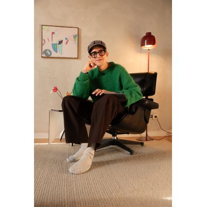 Osram - Gulvlampe DECOR COROLLE 1xE27/15W/230V rød