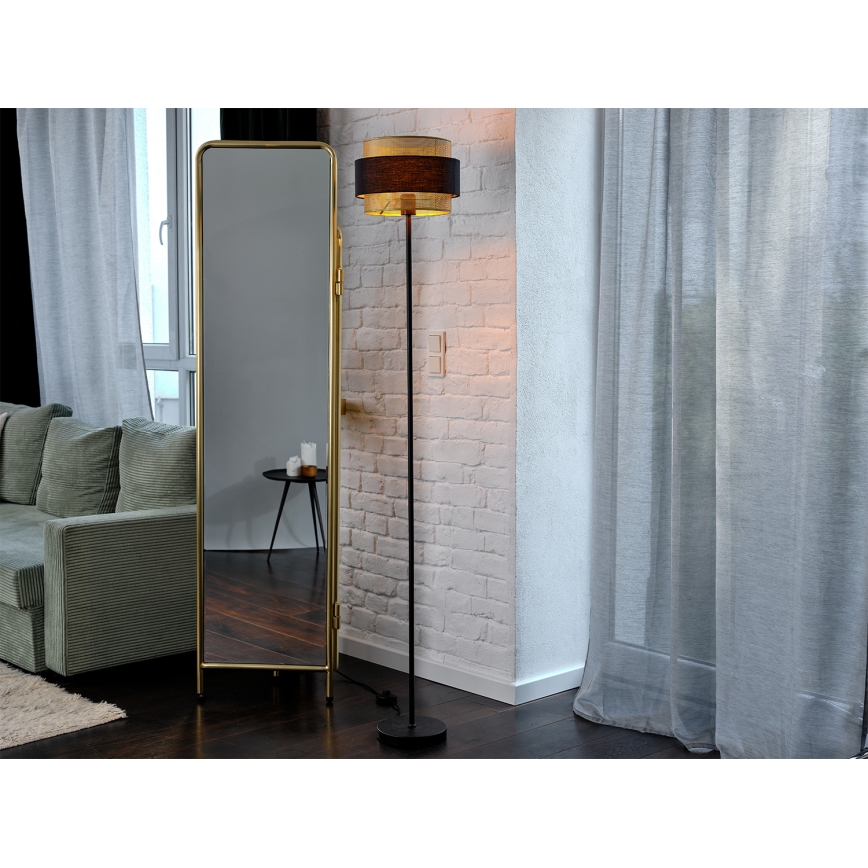 Osram - Gulvlampe DECOR HORNET 1xE27/10W/230V sort/guld