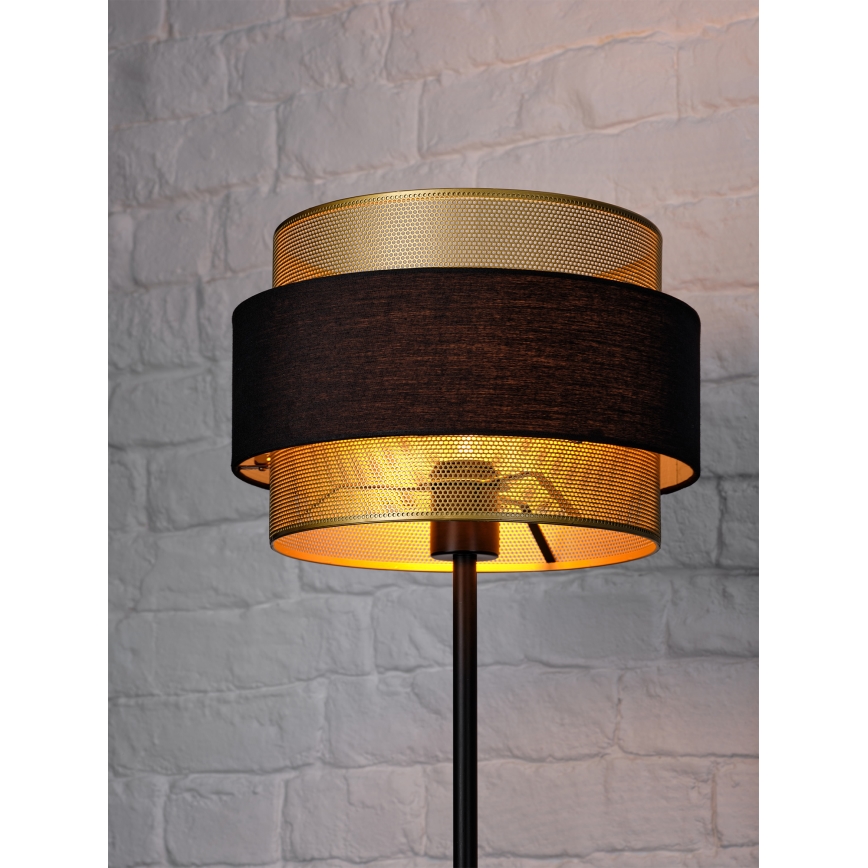 Osram - Gulvlampe DECOR HORNET 1xE27/10W/230V sort/guld