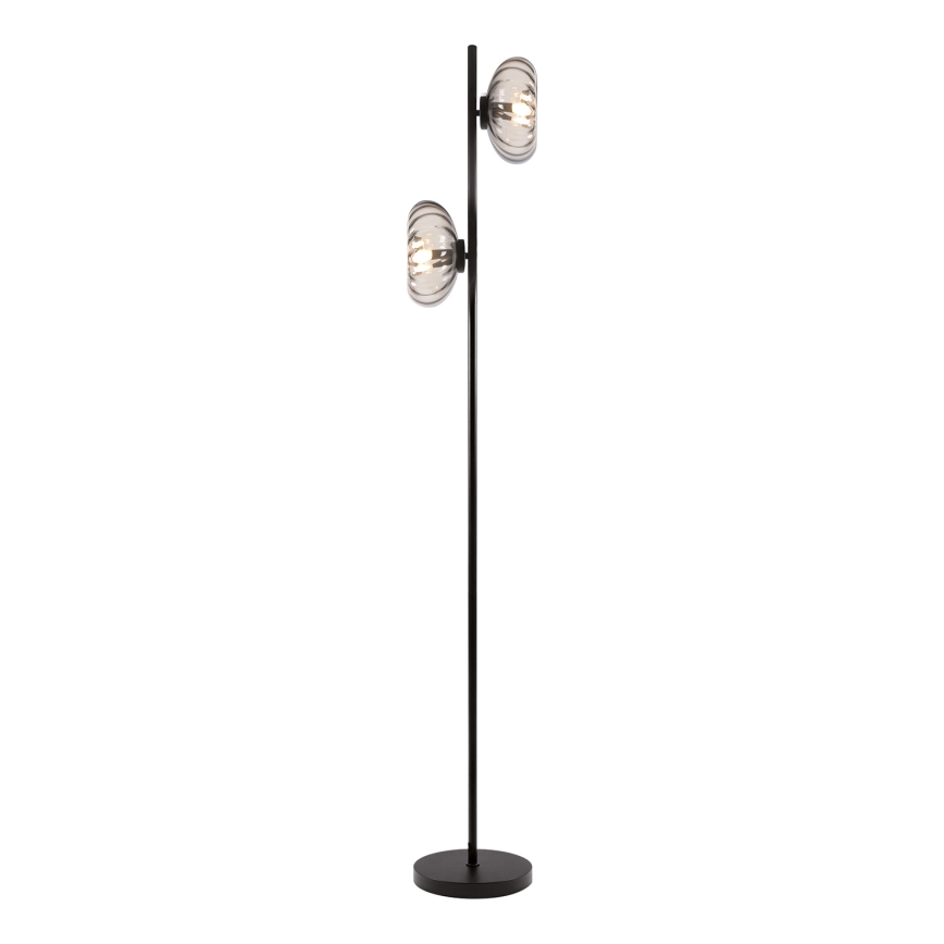 Osram - Gulvlampe DECOR SMOKE 2xE14/12W/230V sort/røget grå