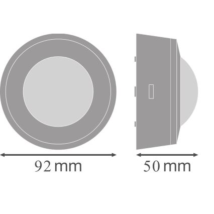 Osram - Infrarød bevægelsessensor 230V IP44 hvid