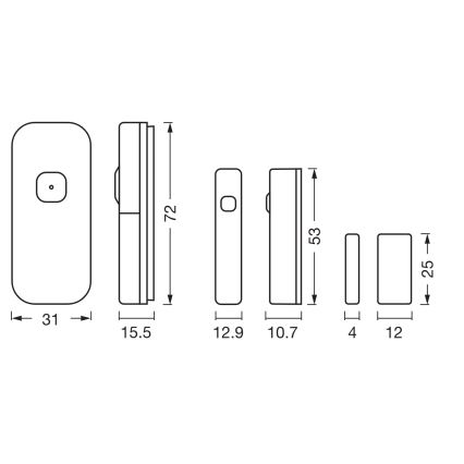 Osram - Kontaktsensor SMART+ 3,7V Wi-Fi 500 mAh