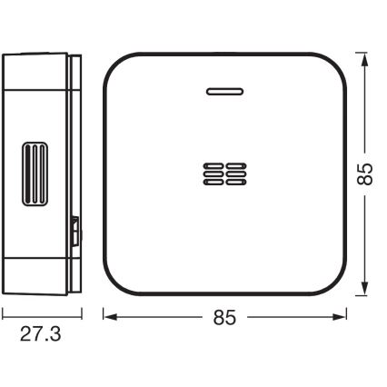 Osram - Kuliltealarm SMART+ 2xAA Wi-Fi