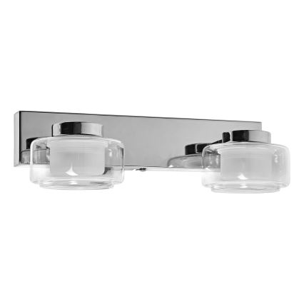 Osram - LED badeværelses væglampe ORBIS FLAME 2xLED/5,5W/230V 3000/4000K IP44 blank krom