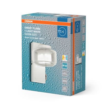 Osram - LED væglampe til badeværelset ORBIS FLAME LED/5,5W/230V 3000/4000K IP44 hvid